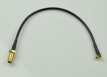 China De zwarte Assemblage van de 50 ohmrf Kabel met SMA-Wijfje aan MMCX Mannelijke Schakelaar leverancier