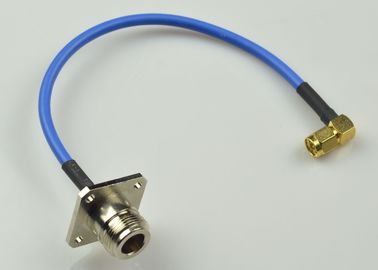 China het Wijfje van de 50 ohmrf Kabel N aan de Mannelijke semi-Flex Coaxiale Kabel van SMA leverancier